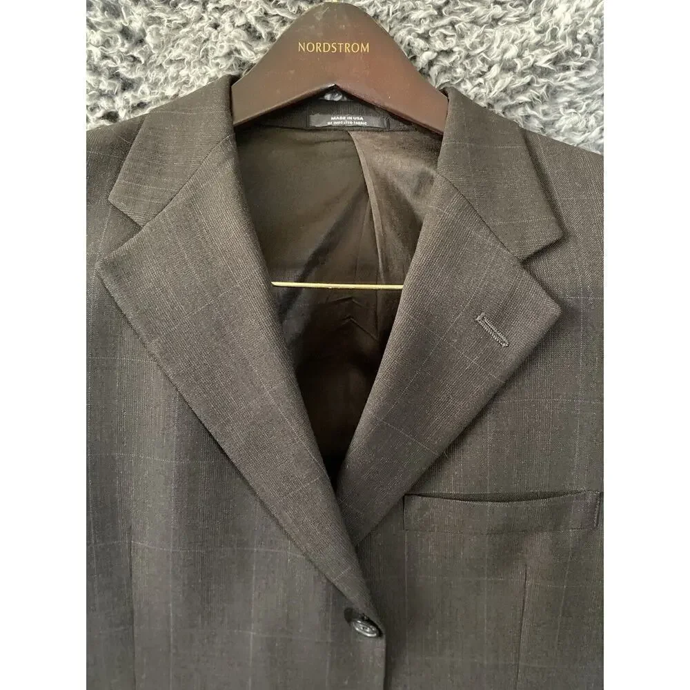 Austin Reed Mens Blazer Sport Coat Casual Jacket Size 42 R Wool Made In USA